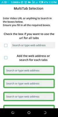 MultiTab Browser android App screenshot 1