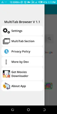 MultiTab Browser android App screenshot 3